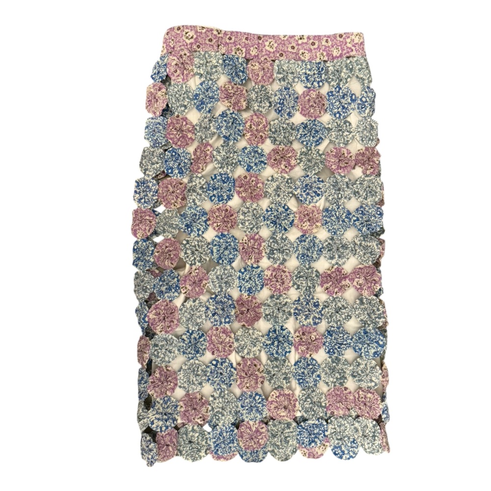 Sea New York Yo Yo Quilted Patchwork Skirt - Multicolor - Picture 2 of 5